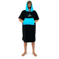 Surflogic Logo Poncho Zwart