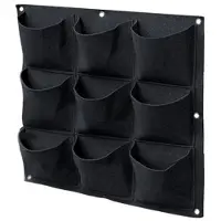 QUVIO Verticale tuin met 9 vakjes voor aan de muur - 50 x 50 centimeter