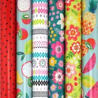 Benza FIESTA assortiment cadeaupapier inpakpapier - 200 x 70 cm - 42 rollen