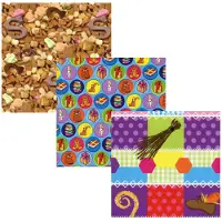 Benza Assortiment 11 sinterklaaspapier Cadeaupapier Inpakpapier Extra lang en breed - 300 x 100 cm - 6 rollen
