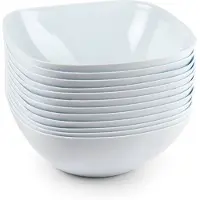Forte Plastics 8x Kunststof ontbijt/snack schaaltjes 680 ml - feestschaaltjes