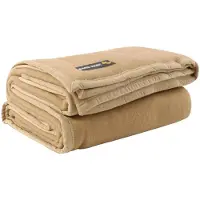 Good Night Diamond Deken - 100% Wol - 240x300 Cm - Camel