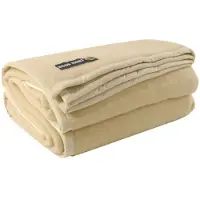 Good Night Diamond Deken - 100% Wol - 240x260 Cm - Ivoor