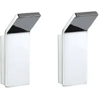 Luzzo piazzo set van 2 messing handdoekhaken -