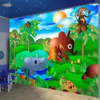 Artgeist Fotobehang – Behangpapier - Fotobehang - Animal family 400x280 -