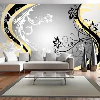 Artgeist Fotobehang – Behangpapier - Fotobehang XXL - Art-flowers (yellow) 500x280 -