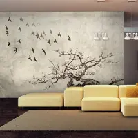 Artgeist Fotobehang - Flock of birds