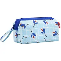 Reisenthel Travelcosmetic Toilettas - Polyester - 4L - Leaves Blue Lichtblauw;Wit