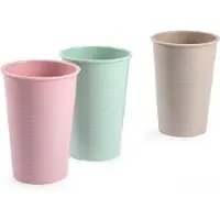 PlasticForte 24x stuks Drinkglazen/limonadeglazen gekleurd 200 ml - Sapglazen/waterglazen onbreekbaar kunststof voor kinderen