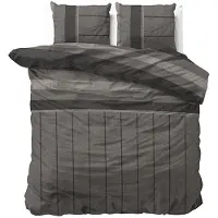 Sleeptime Dekbedovertrek Kees Taupe Flanel-200 x 200 / 220 cm | 2-Persoons