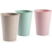 PlasticForte Drinkglazen - 48x stuks - gekleurd - 360 ml - waterglazen - onbreekbaar kunststof