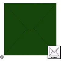 Benza Wenskaart Enveloppen - Vierkant 14 x 14 cm - Kerstgroen - 50 stuks