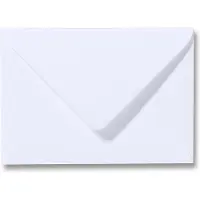 Benza Wenskaart Enveloppen - Langwerpig 16,2 x 11,4 = C6 - Wit - 50 Stuks