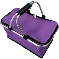 Benza Opvouwbare Lichtgewicht Koeltas - 60 x 23 x 26 cm - 24 Liter - Paars