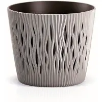 Prosperplast Round Flowerpot Sandy Round 26.2x26.2x19.2 Cm Grijs