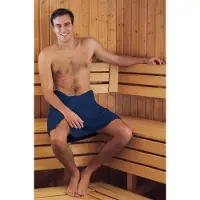Arowell Saunakilt – Omslagdoek – Heren – 100% Katoen – 55 x 150 – Donkerblauw