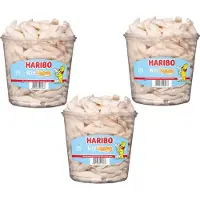 Haribo 3 silo's Witte Muizen á 150 stuks - Voordeelverpakking Snoepgoed