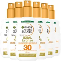 Garnier 6x Garnier Ambre Solaire Ideal Bronze Zonnebrandsprayspf 30 200 Ml