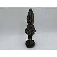 Home Sweet Home Pinakel beeld hout op voet sokkel vintage black bruin 27,5 x 7,5 cm | 65552 | | Stoer & Sober Woonstijl