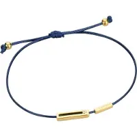Esprit ESBR00741I21 Mini - armband - Textiel - Blauw en goudkleurig