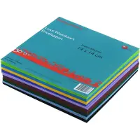 Benza Wenskaart Enveloppen Assorti Kleuren - 14 x 14 cm Vierkant (50 stuks)