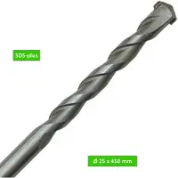 Piranha betonboor - Ø 25 x 450 mm - SDS plus