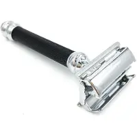 Parker 76R Zwart - Safety Razor – Duurzaam scheermes - Vlindersluiting - Vrouw