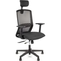 Linea Tekna 01/PT - Bureaustoel - Ergonomisch EN1335 - Met hoofdsteun - Multi verstelbaar- Zwart