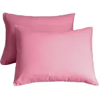 Y-NOT - Kussensloop Set (per paar) - Katoen - 60x70 - Roze