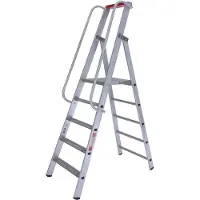 Euroline Magazijntrap - Met leuning - 1x5 treden
