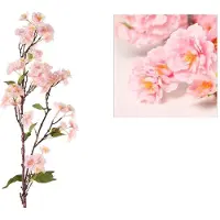 Benza Prunus kunstbloemen kunsttak XXL - Roze - 130 cm