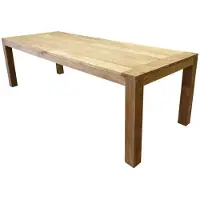 AVH-Collectie Krista dining tuintafel 260x100xH77,5 cm - poten 12 cm teak
