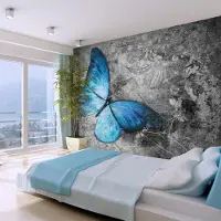 Artgeist Fotobehang - Blue butterfly