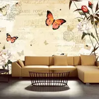 Artgeist Fotobehang – Behangpapier - Fotobehang - Melodies of butterflies 250x175 -