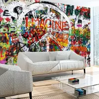 Karo-art Fotobehang - Hippie Graffiti