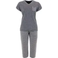 Pastunette NOOS Pyjamaset - Grijs/Wit - Maat XS