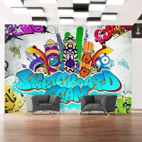Artgeist Fotobehang – Behangpapier - Fotobehang - Skateboard team 150x105 -