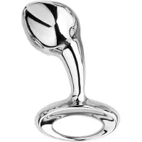 NJOY M - medium metalen buttplug (zilver)