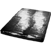 Fetish Collection - Lakens van lakleer - met elastiek - 160x200 cm (zwart)
