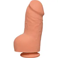 Doc Johnson Fat D - Realistische ULTRASKYN Dildo met Ballen - 20 cm flesh