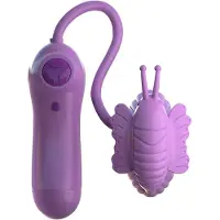 Fantasy For Her Butterfly Zuigende Vibrator met Afstandsbediening - Paars