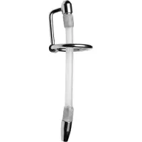Master Series Inertia Flexibele Cum Thru Penisplug - Zilver