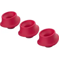 Womanizer L - vervangende zuigkop set - groot - rood (3 stuks)