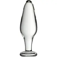 Icicles No. 26 - kegelvormige, glazen buttplug (transparant)