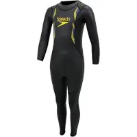 Speedo Proton Thinswim Long Sleeve Junior Neoprene Wetsuit Zwart 8 Years Kinderen