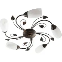LINDBY Plafondlamp , Stefania, dimbare, Roestbruin, Woonkamer, Metaal, Antiek