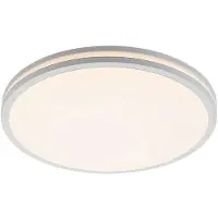LINDBY Plafondlamp , Arnim, dimbare, Wit, Badkamer, Kunststof, Modern