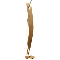 LUCANDE Vloerlampe , Marija, dimbare, Goud / Messing, Woonkamer, Metaal, Modern
