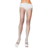 Leg avenue Netpanty Plus Size Wit - Wit - One Size Queen