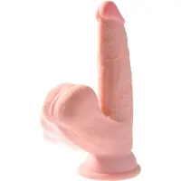 King Cock - 3D Cock Swinging Balls 6 Inch - Dildos Realistics Lichte Beige